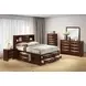 Zosimo Dark Cherry Storage Platform Bedroom Set