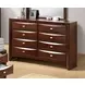 Zosimo Dark Cherry Storage Platform Bedroom Set