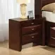 Zosimo Dark Cherry Storage Platform Bedroom Set