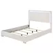 Sinistra White Platform Bedroom Set with LED Light