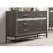Voleta Gray Upholstered Storage Platform Bedroom Set