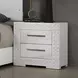 Whitby White Panel Bedroom Set with LED Light