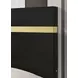 Lillestrom Black and Gold Full Platform Bed with Underbed LED Light
