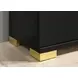 Lillestrom Black and Gold 2 Drawer Nightstand