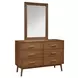 Tromso Walnut 6 Drawer Dresser
