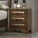Caerwys Brown 3 Drawer Nightstand