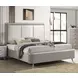 Aldridge Light Gray Upholstered Panel Bedroom Set