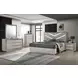 Ventnor Gray Upholstered Platform Bedroom Set with LED Light