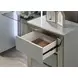 Ventnor Gray Vanity Set with Stool