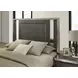 Leyland Dark Gray Low Profile Bedroom Set with LED Light