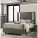 Leyland Dark Gray Low Profile Bedroom Set with LED Light