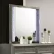 Leyland Dark Gray Low Profile Bedroom Set with LED Light