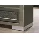 Leyland Dark Gray Low Profile Bedroom Set with LED Light