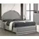 Cassiopeia Metallic Gray Queen Platform Bed with LED Light
