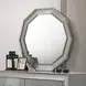 Cassiopeia Metallic Gray Panel Bedroom Set with LED Light