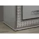Cassiopeia Metallic Gray Panel Bedroom Set