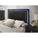 Latimer Black Full Low Profile Bed with LED Light