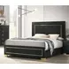Latimer Black Full Low Profile Bed with LED Light