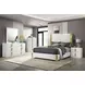 Basildon White and Gold 2 Drawer Nightstand