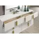 Basildon White and Gold Poster Bedroom Set