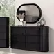Hildesheim Black 6 Drawer Dresser