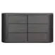 Hildesheim Black Fluted Panel Bedroom Set