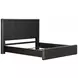 Hildesheim Black King Fluted Panel Bed