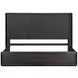 Hildesheim Black King Fluted Panel Bed