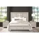 Argenthart Light Gray King Panel Bed