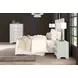Argenthart Light Gray King Panel Bed