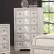Argenthart Light Gray 5 Drawer Chest