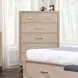 Sandnes Light Oak Panel Bedroom Set
