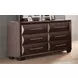Hinwitz Espresso 6 Drawer Dresser