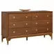 Hepburne Walnut 6 Drawer Dresser