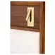 Hepburne Walnut and White King Upholstered Panel Bed with LED