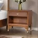 Hepburne Walnut and White Upholstered Storage Panel Bedroom Set with LED
