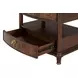 Westerham Dark Cherry 2 Drawer Nightstand with USB Charging and LED