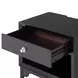 Torrance Black 1 Drawer Nightstand with USB Charging