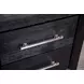 Ashbourne Black Panel Bedroom Set with LED Light