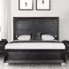 Ashbourne Black Panel Queen Bed with LED Light