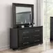 Ashbourne Black 6 Drawer Dresser
