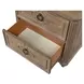 Lyris Rustic Oak 2 Drawer Nightstand with USB Charging