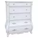 Valentini White 5 Drawer Chest