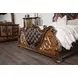 Aquilina Dark Cherry and Oak Panel Bedroom Set