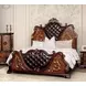 Aquilina Dark Cherry and Oak Panel Bedroom Set