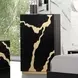 Goldsberg Black and Gold 5 Drawer Chest