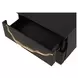 Goldsberg Black and Gold 2 Drawer Nightstand