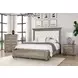 Philomath Aged Oak Upholstered Storage Panel Bedroom Set