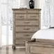 Philomath Aged Oak Upholstered Storage Panel Bedroom Set