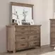 Merthyr Brown 8 Drawer Dresser